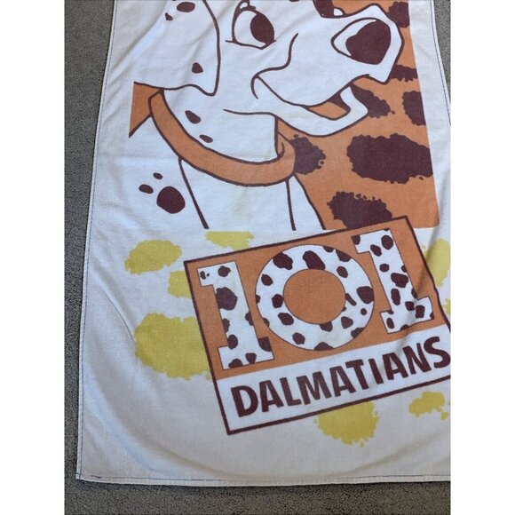Vintage 90’s Disney's 101 Dalmatians Beach Towel 100% Cotton Franco Dalmatians - Picture 4 of 11